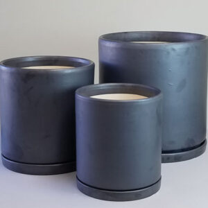Cylinder with Saucer - Set of 3
