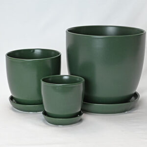 Pots w/ Attached Saucers