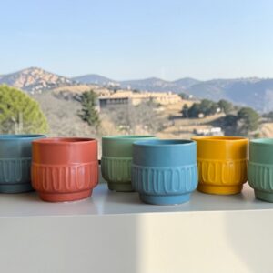 Halo Pot - Asst Colors - 5" - 8 Pack